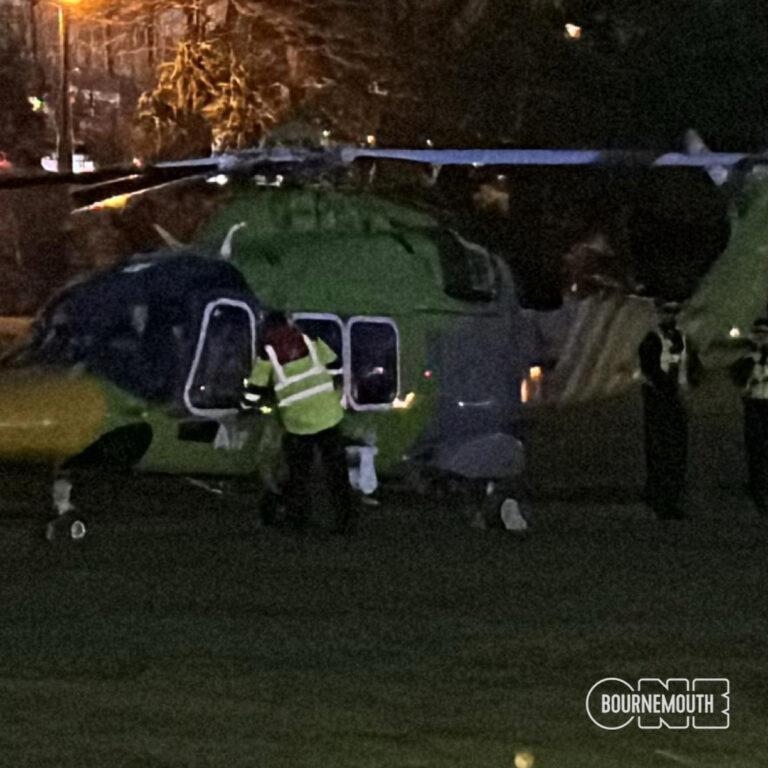 Man airlifted to hospital after incident in Bournemouth town centre