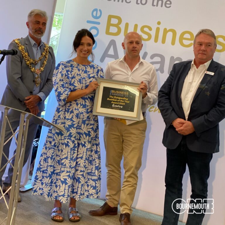 Evolve Advisory recognised as Outstanding Business Winner at Poole Business Awards