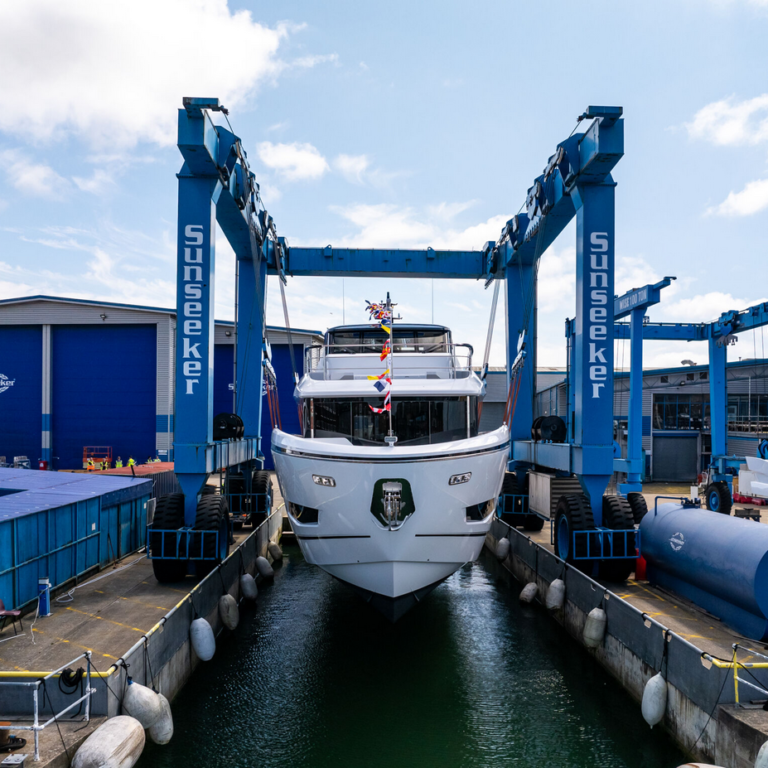 Sunseeker unveils new Ocean 156 yacht at its global HQ in Poole