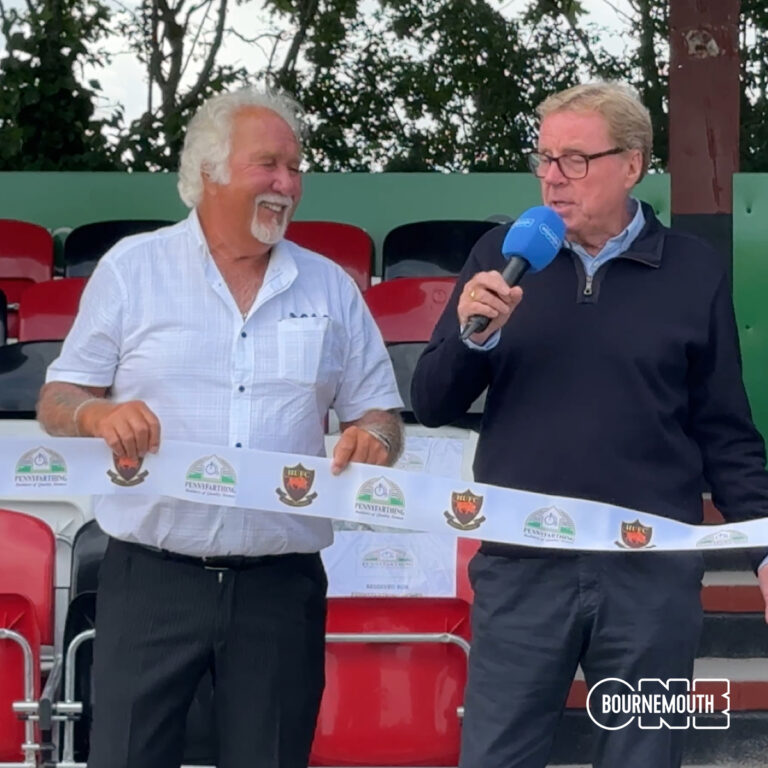 Harry Redknapp opens new stand at Holt United Football Club