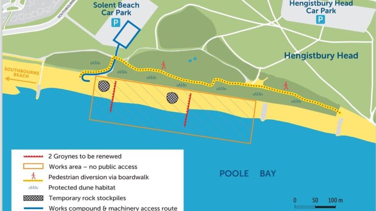 Latest stage of the 17-year Poole Bay Beach Management Scheme begins today