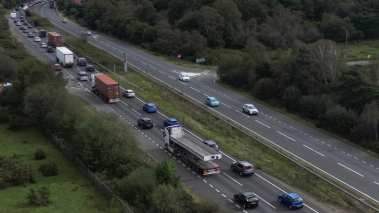 A31 in The New Forest partially blocked