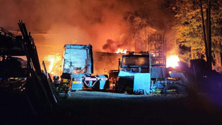 Investigation launched into major blaze involving 45 firefighters and causing temporary closure of the A31