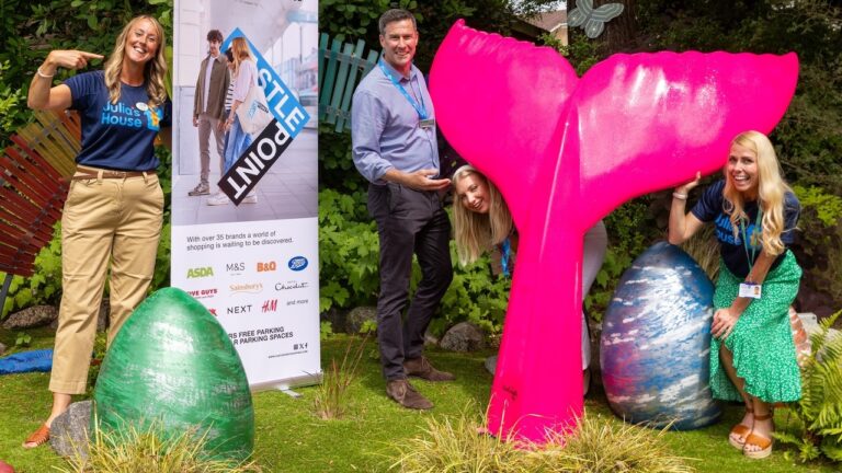 Mermaid tails swim into Castlepoint for a makeover as painting gets underway for The Great Tail Trail