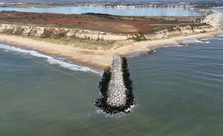 Hengistbury Head Long Groyne upgrade involving nearly 30,000 tonnes of new, highly durable rock now complete