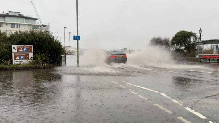 Flooding at Sandbanks