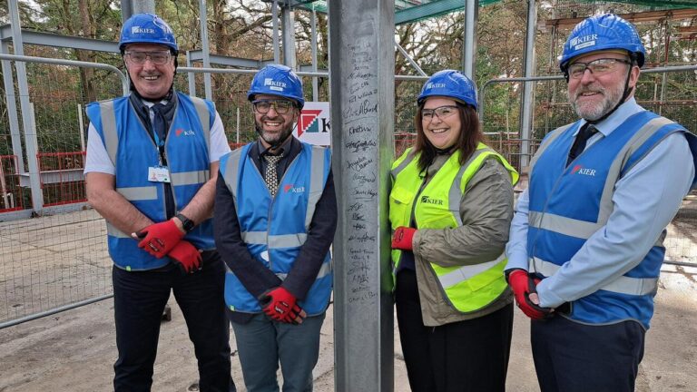 Ceremony marks final steel beams being put in place for new mental health facilities costing £70 million