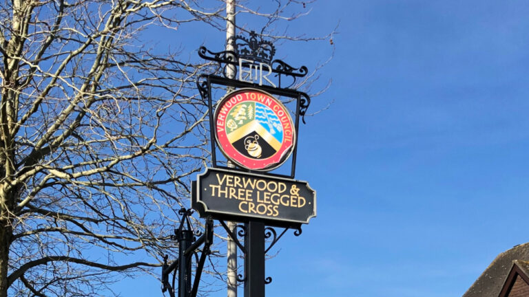 One person taken to hospital and telegraph pole down following collision in Verwood