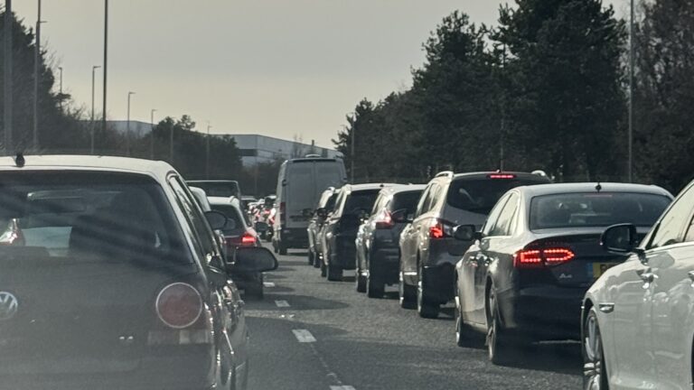 Dorset Way congested southbound due to a collision in Poole