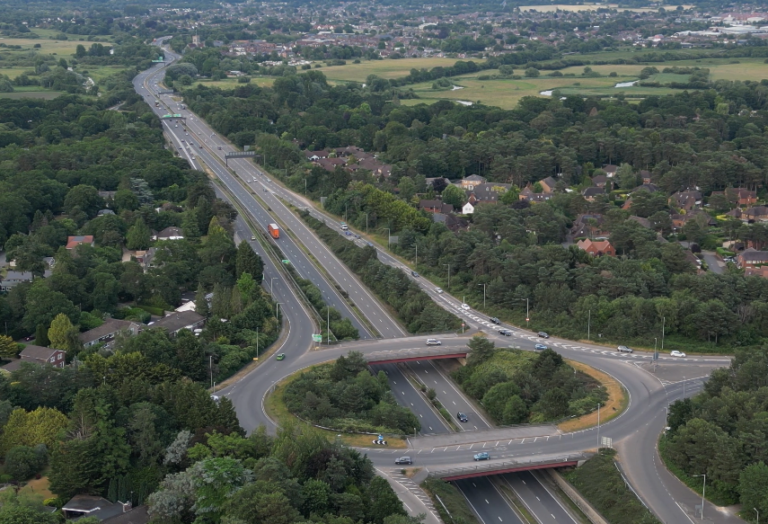Four vehicle crash causes rush-hour delays on the A31 in Ringwood Tuesday morning