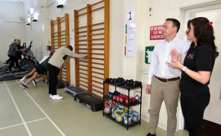 Tom Hayes MP visits Bournemouth Heart Club on Valentine’s Day