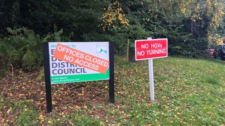 Sale of former East Dorset council offices at Furzehill held up by right of way claim across site