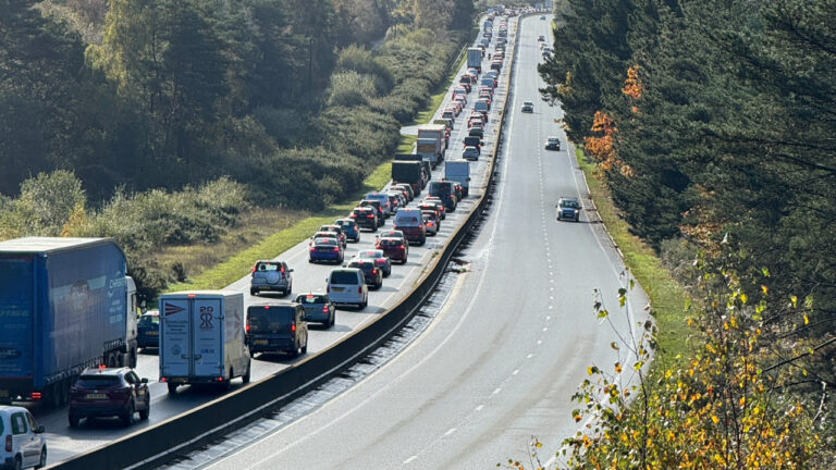 A338 partially blocked southbound due to reports of a broken down vehicle in Ringwood