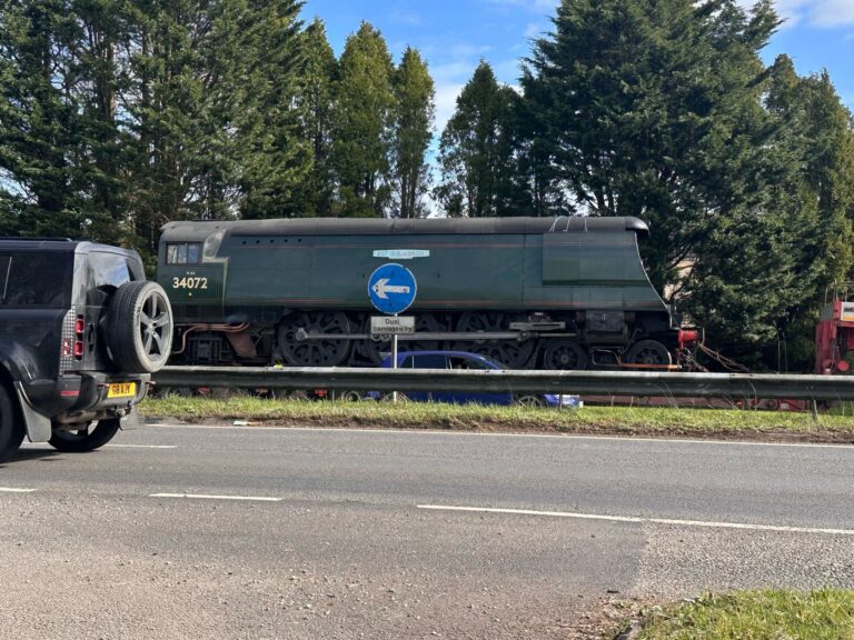 A31 partially blocked westbound due to a broken down vehicle in St Leonards