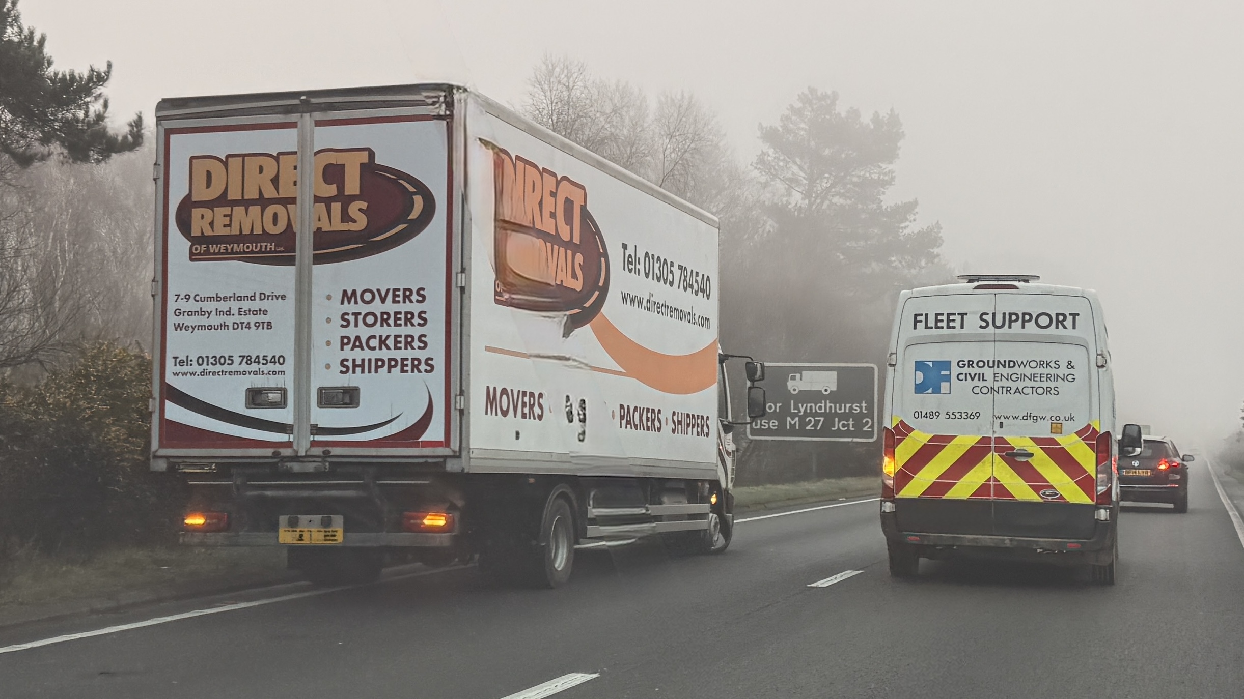 A31 partially blocked eastbound due to a broken down vehicle in The New Forest
