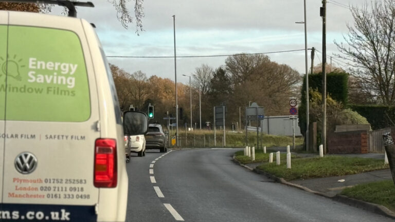 A31 congested both ways around Canford Bottom and Merley Roundabout