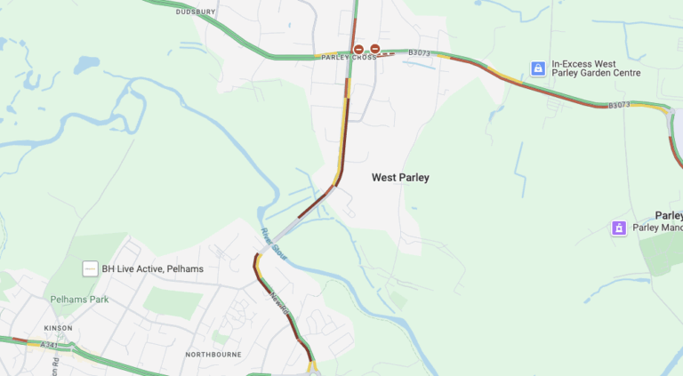 New Road partially blocked both ways due to reports of a crash