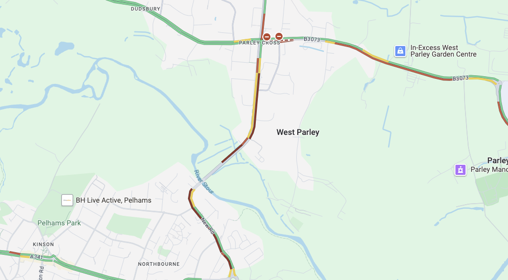 New Road partially blocked both ways due to reports of a crash