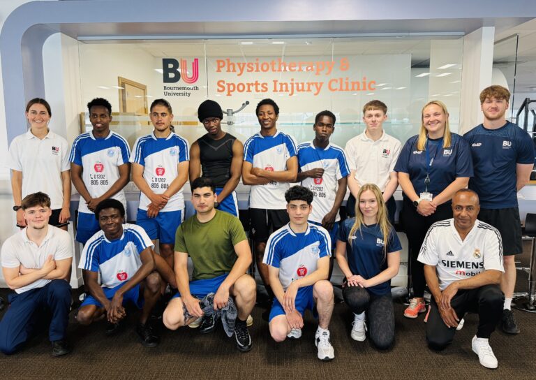 BU students support asylum seeker football team with free training
