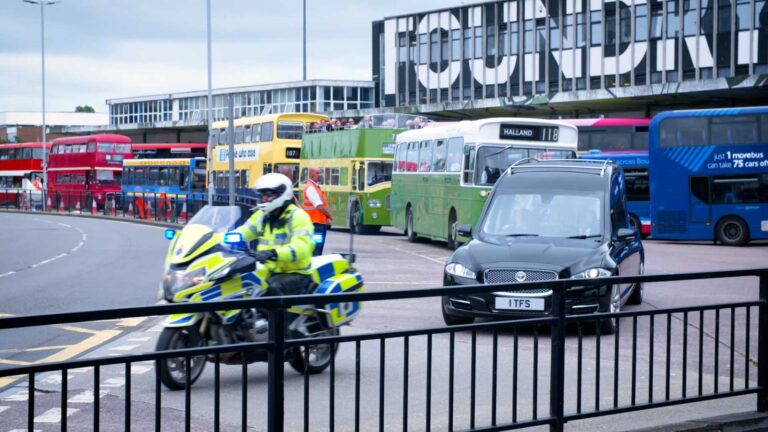 Poole buses line up to honour late Morebus director Andrew Wickham