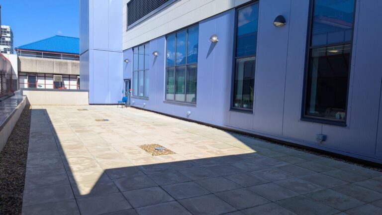 Healing garden under construction at Bournemouth hospital’s BEACH Building