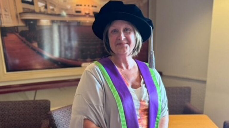 Lighthouse boss honoured by AUB for arts contribution in Poole