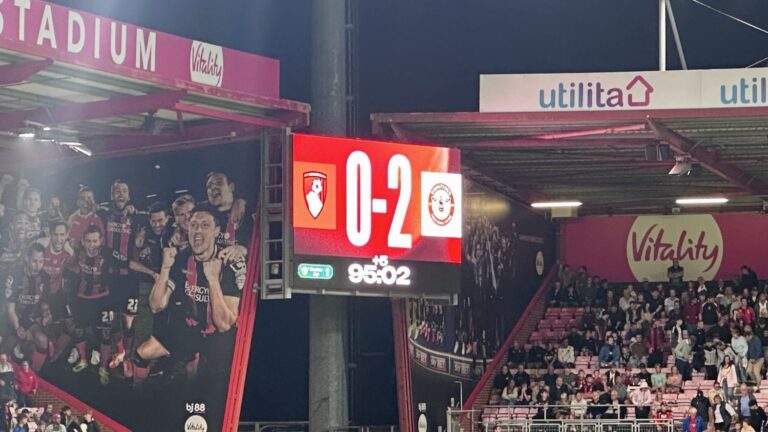 Brentford knock AFC Bournemouth out of Carabao Cup with two goals