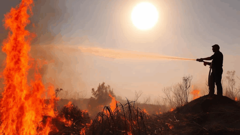 Firefighters continue to tackle Holt Heath blaze for fourth day