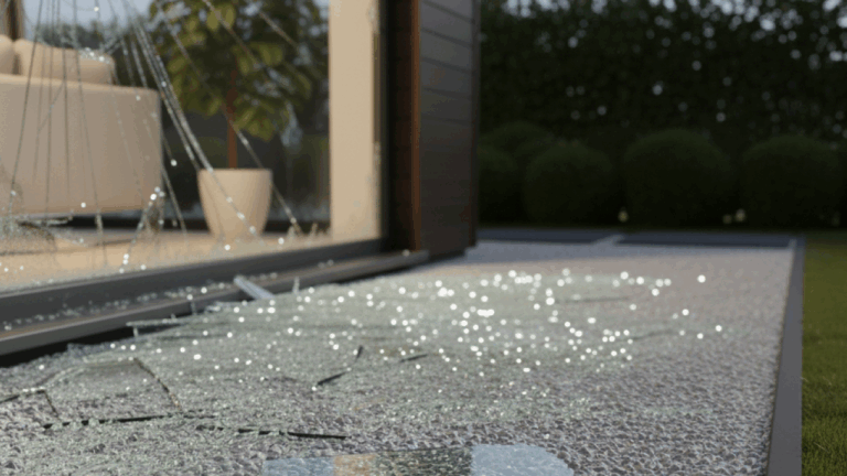 Police look into smashed windows