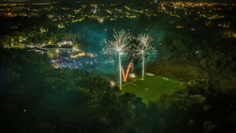 Broadstone fireworks light up the sky