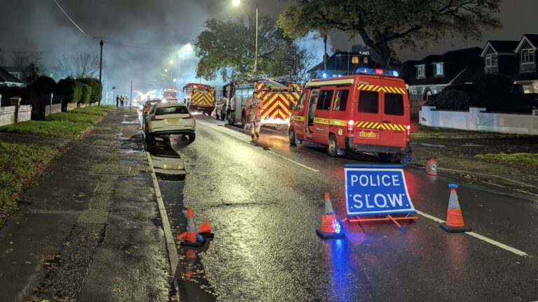 Firefighters attend blaze near Christchurch hospital