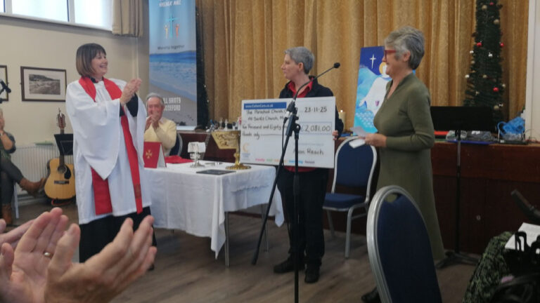 Skydive raises £2k for All Saints Church