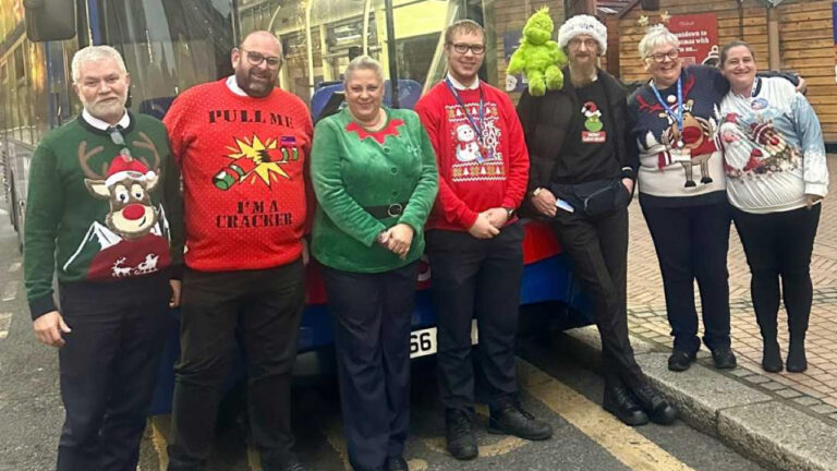 Bus drivers to raise money with Christmas jumpers