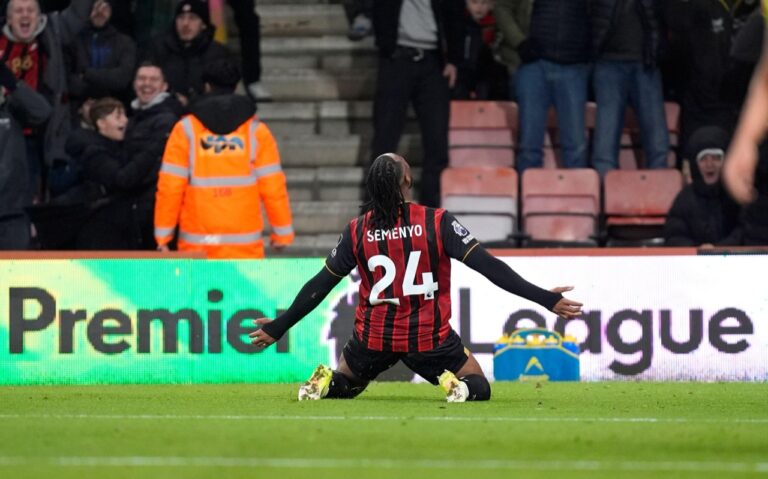 Late Semenyo strike seals AFC Bournemouth win