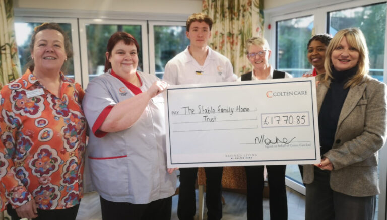 Charity boost from Ferndown care home