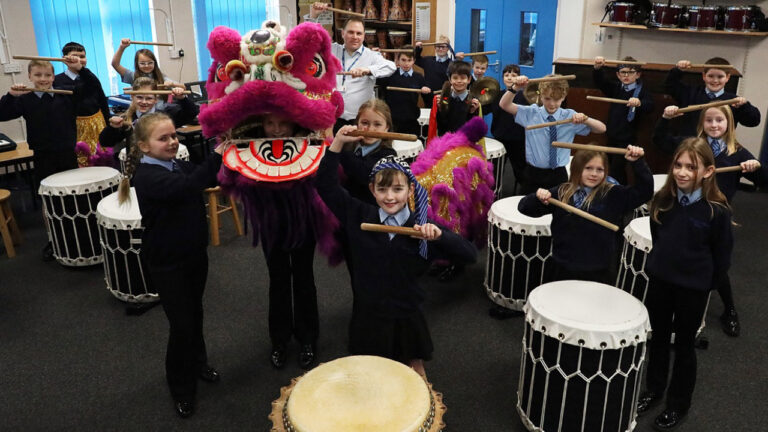 Ferndown pupils explore music through drumming