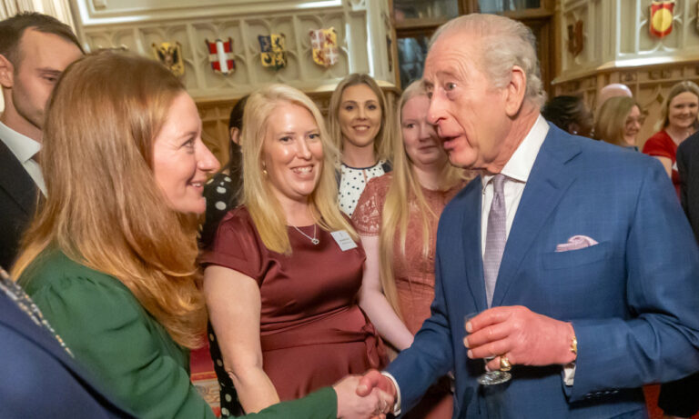 Young carers charity meets King at Windsor