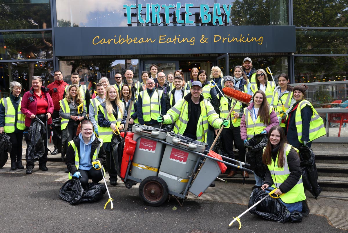 Town firms join big Bournemouth cleanup