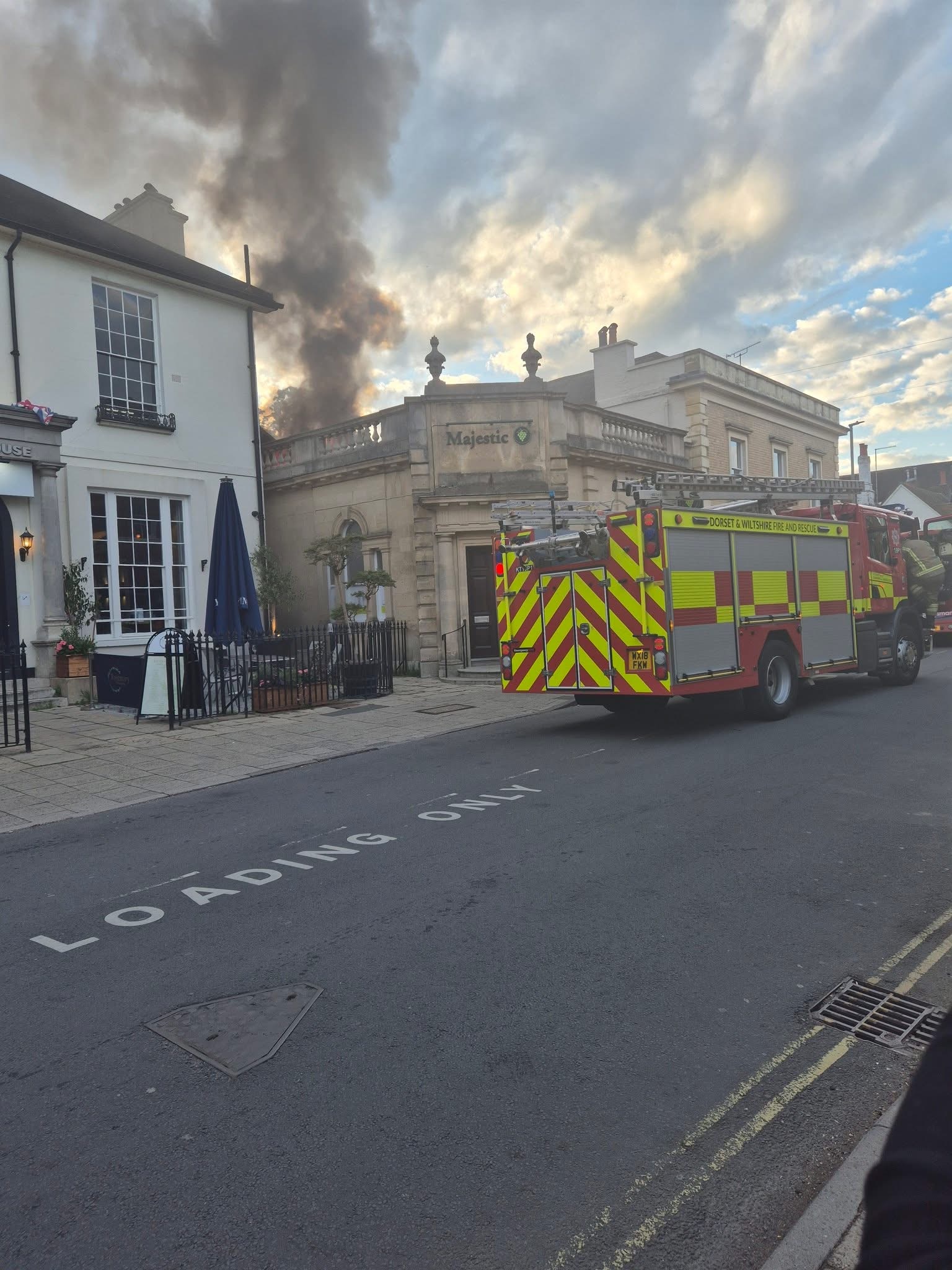 Restaurant fire in West Borough Wimborne