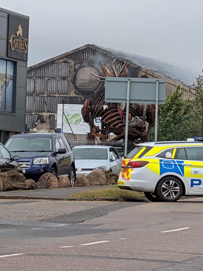 Fire off Mannings Heath Road in Poole