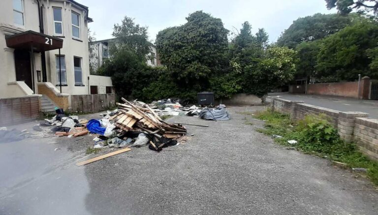 Fly-tipping returns to Bournemouth flats