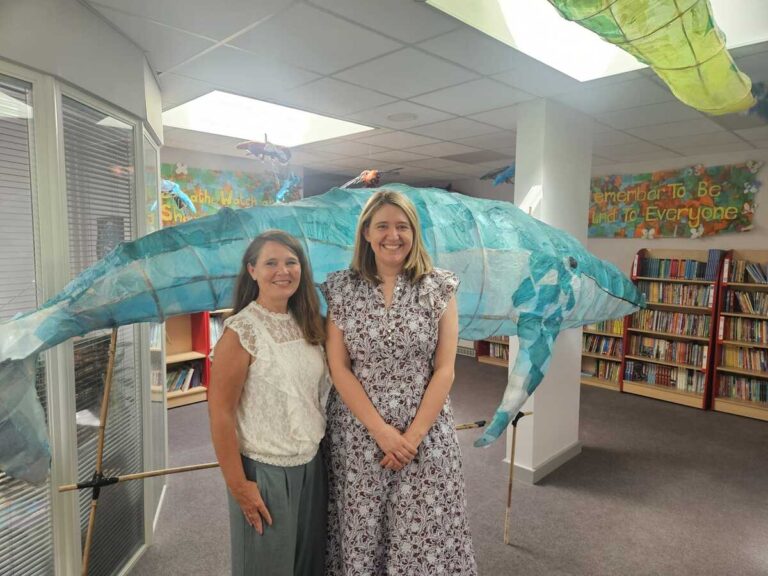 Schools Minister and MP visit school