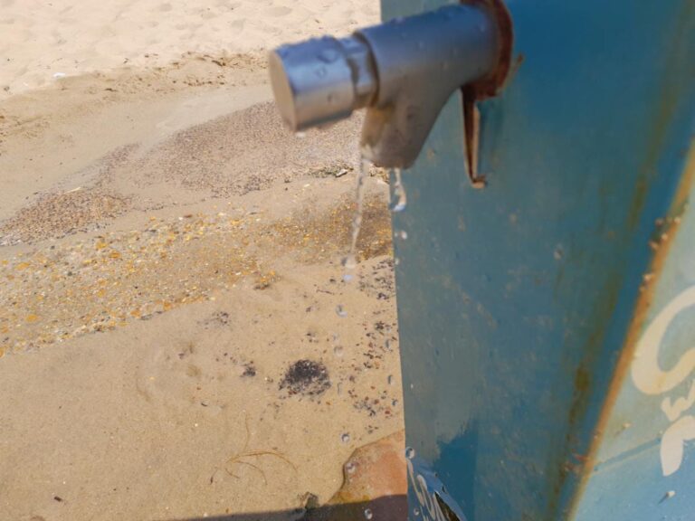 Leaking seafront shower to be replaced